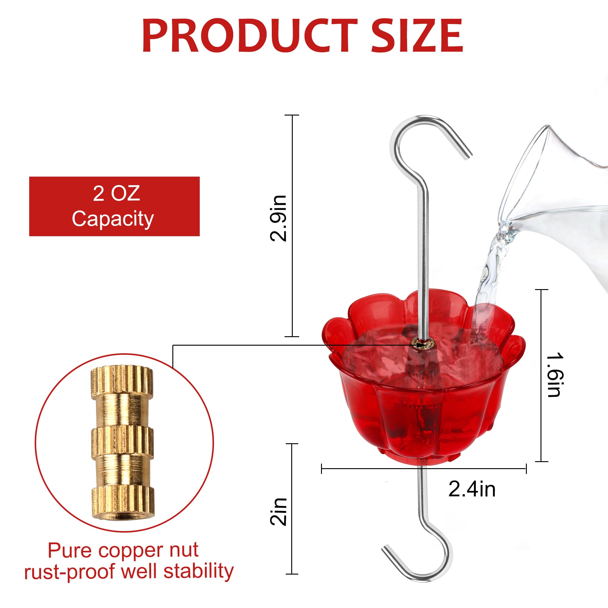 SIXTOYZF transparent moat cup lets you monitor liquid level easily.