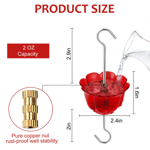 SIXTOYZF transparent moat cup lets you monitor liquid level easily.