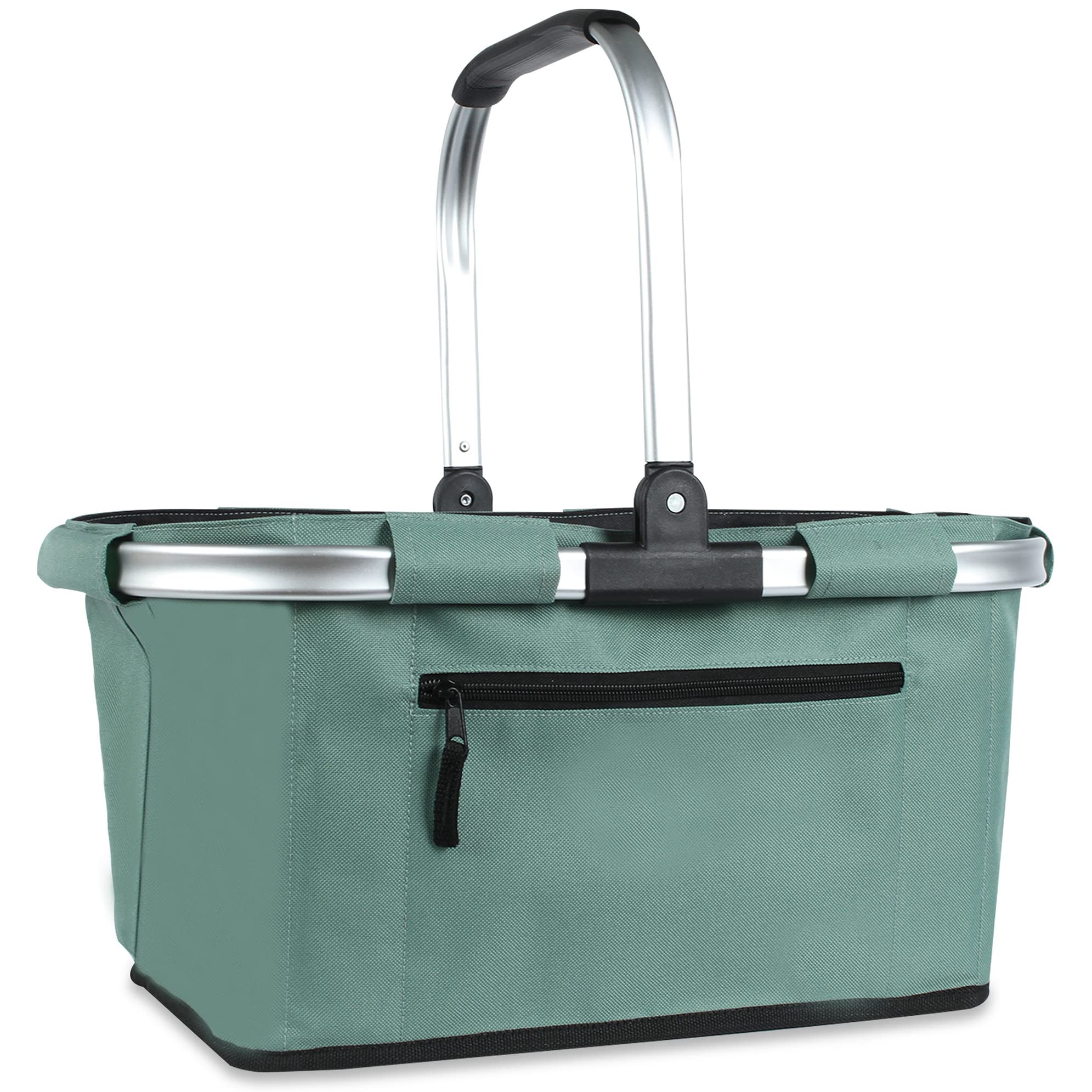 SIYUAN 22L picnic basket foldable with upright support for easy storage.