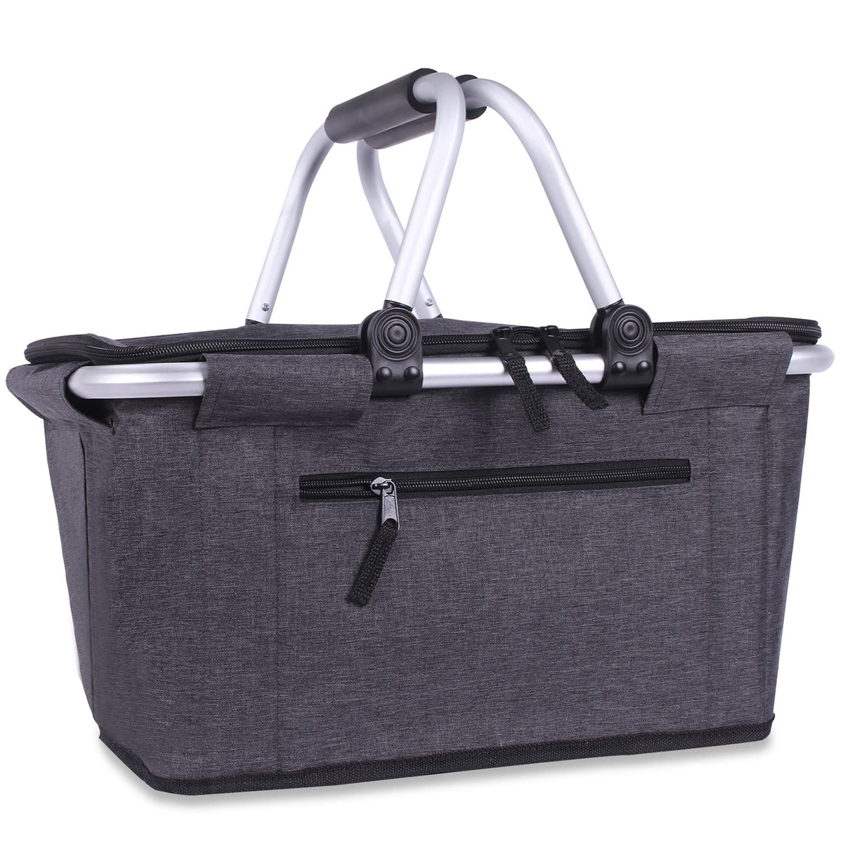 SIYUAN picnic basket folds flat for space-saving storage