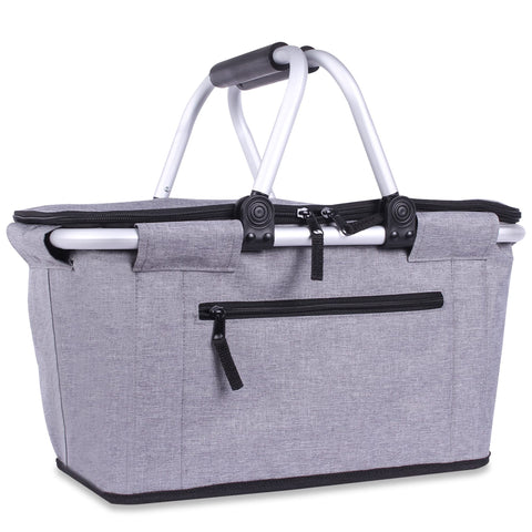 SIYUAN picnic basket folded compact for easy trunk storage and closet fit.