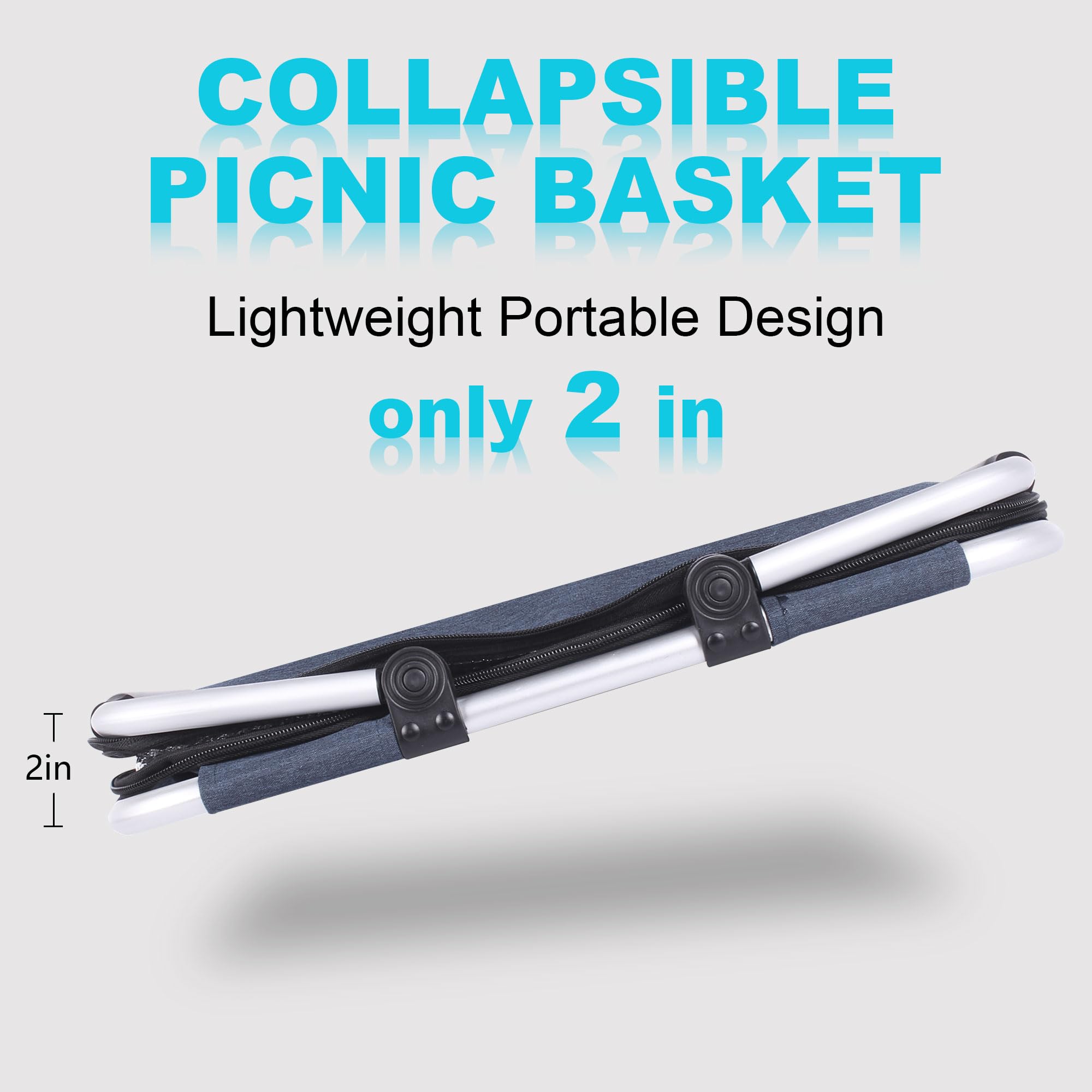 SIYUAN Picnic Basket insulated lining preserves freshness during outings.
