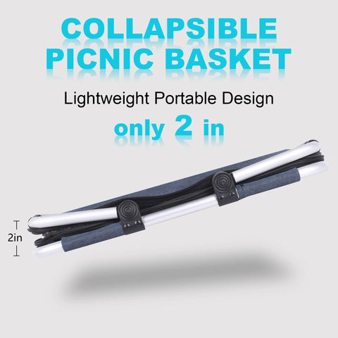 SIYUAN Picnic Basket insulated lining preserves freshness during outings.