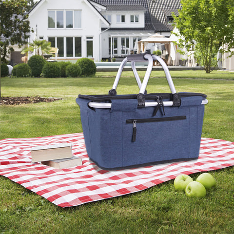 SIYUAN Picnic Basket multi-use design suits picnics markets and more.