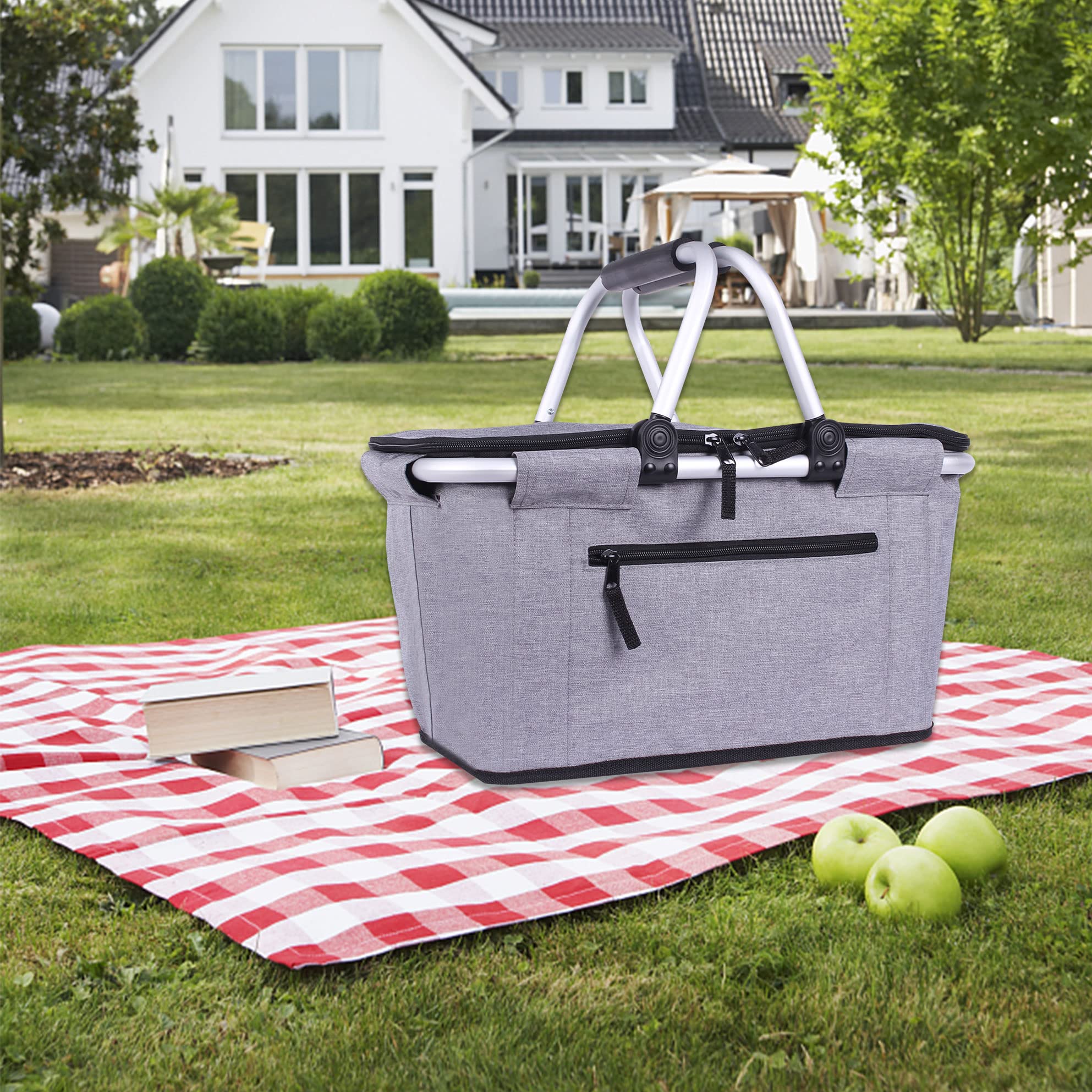 Versatile SIYUAN picnic basket suitable for picnics, markets, camping, and home storage.