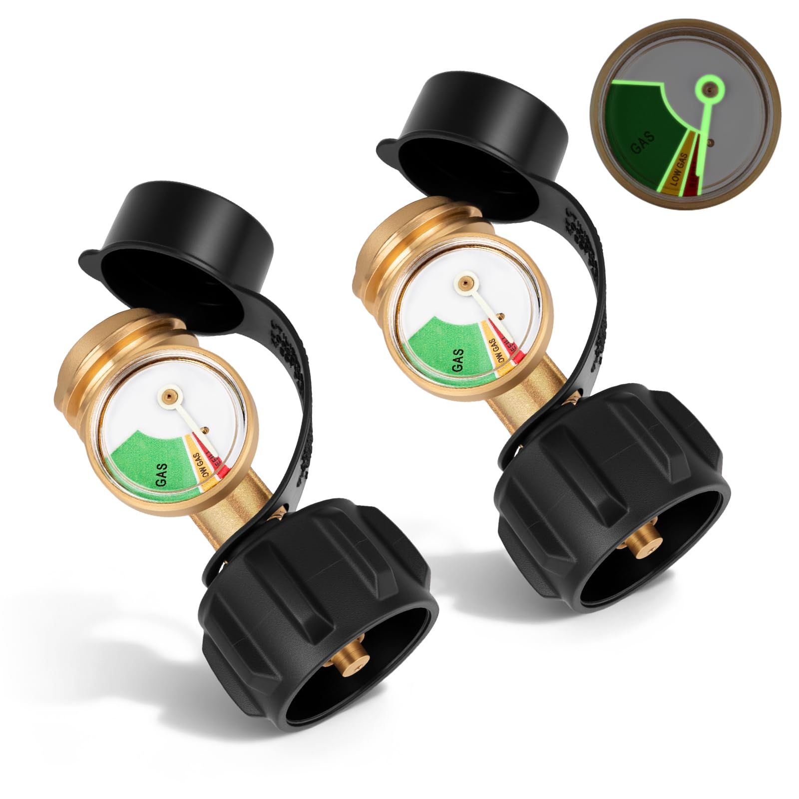 Siziviki propane tank gauge pack 2 with clear readout for quick level checks.