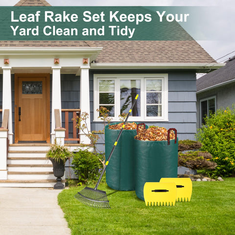 SJPLZQC heavy-duty rake storage bag keeps tools organized