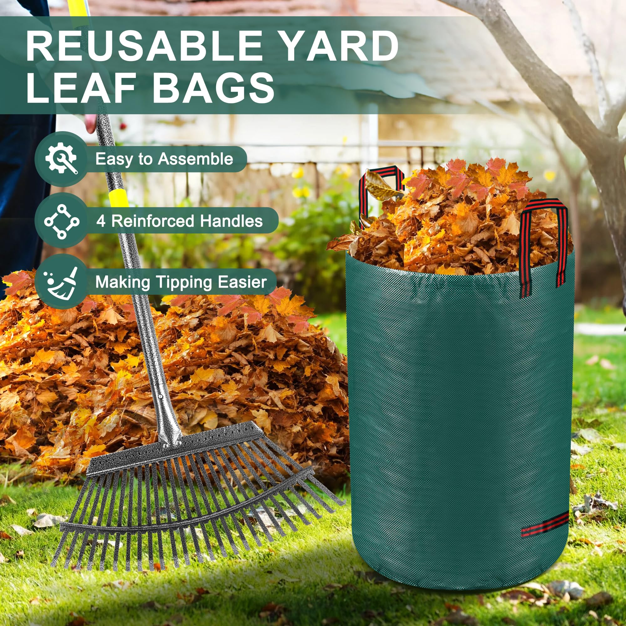 SJPLZQC leaf scoops with wide claws simplify debris pickup