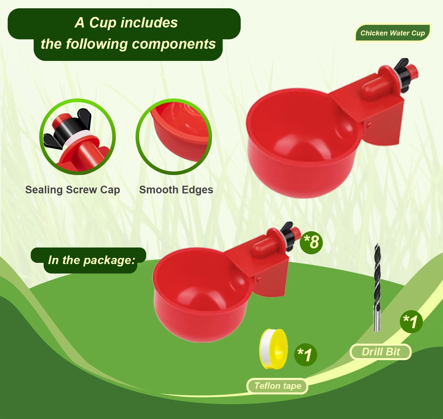 SJZNEWWOSM feeder-port-system compatible with various poultry.