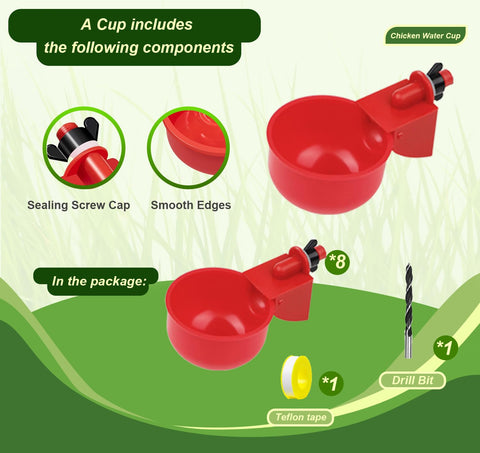 SJZNEWWOSM feeder-port-system compatible with various poultry.