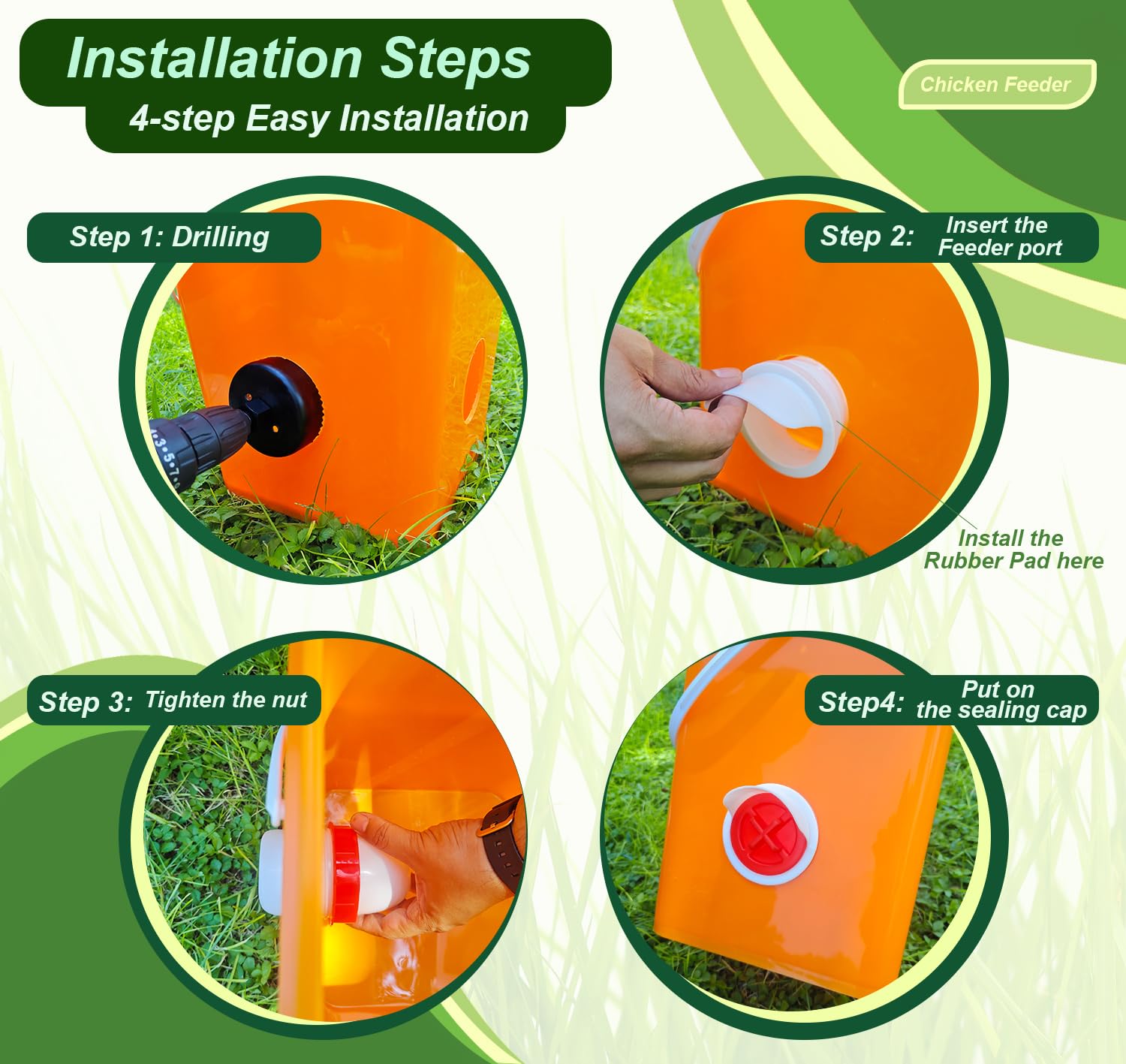 SJZNEWWOSM ratproof covers protect feed from pests.