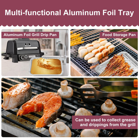 SJZZKCJ drip-pan liner for Weber Q Series-compatible grills; simplifies post-cook disposal.
