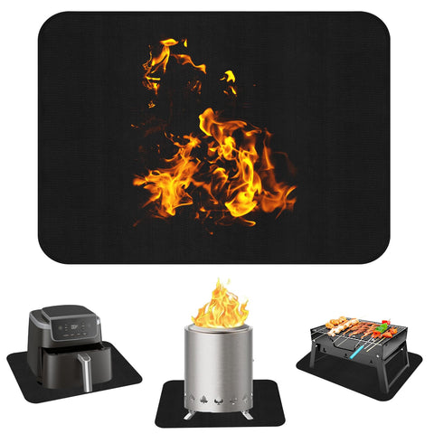 SKABLIX table-top grill mat 24x18 protects surfaces from heat and spills.