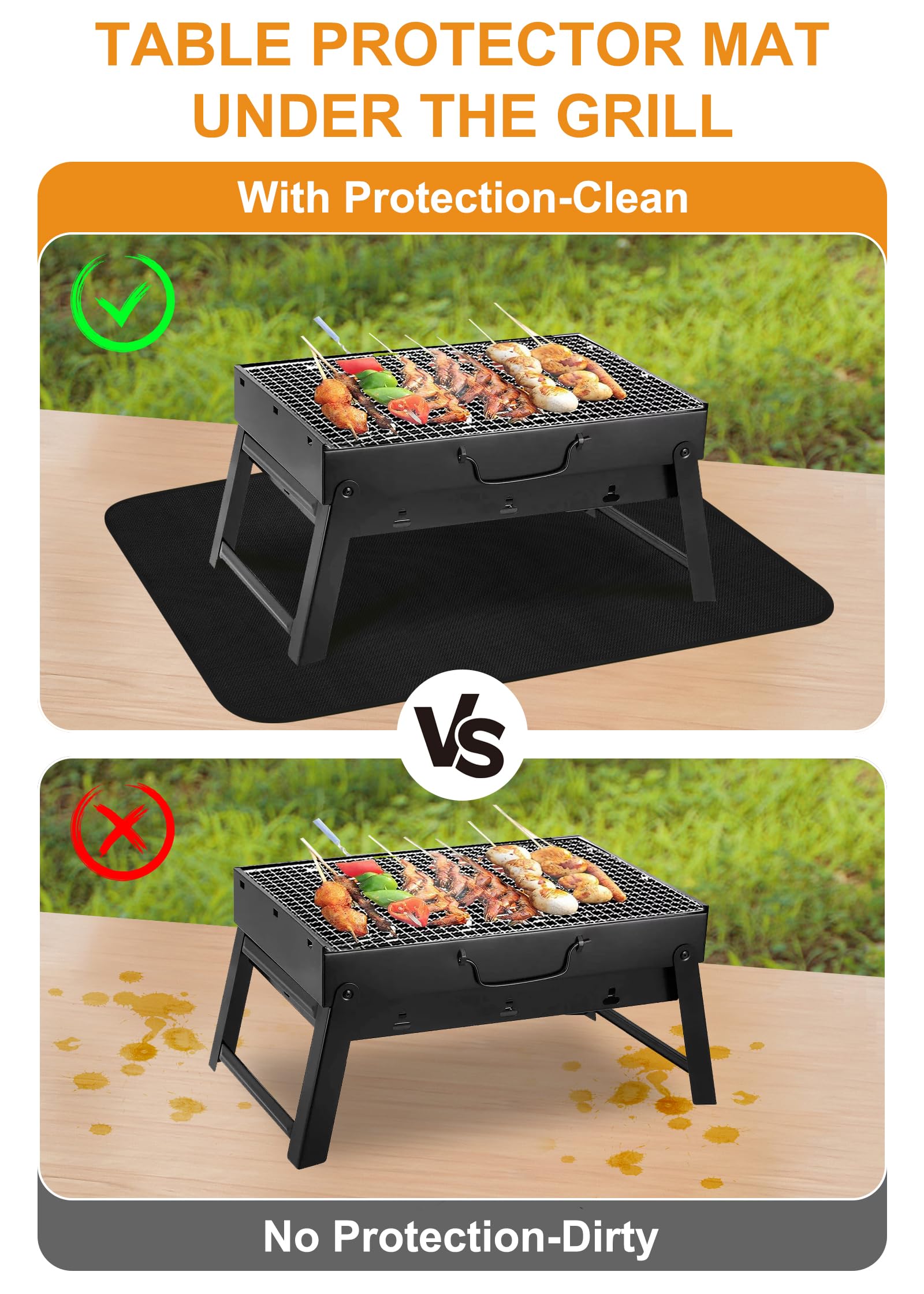 Waterproof, oil-proof surface with dual-coated silicone