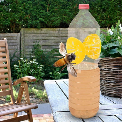 SKAbod Wasp Trap hanging outdoors to protect the yard