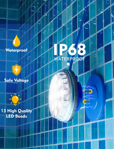 Skairipa underwater illumination enhances pools, ponds, and fountains.