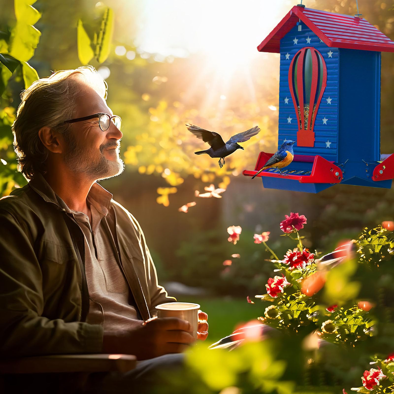 Skaithee anti-chew protection keeps birds safe while decorating your yard.