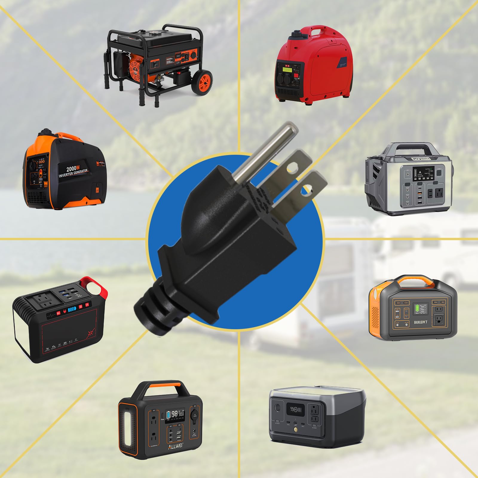 Packaging shows SKARORING neutral grounding plug with 1-year warranty