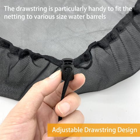 39 inch diameter mesh fits barrels on patios, decks, and porches.