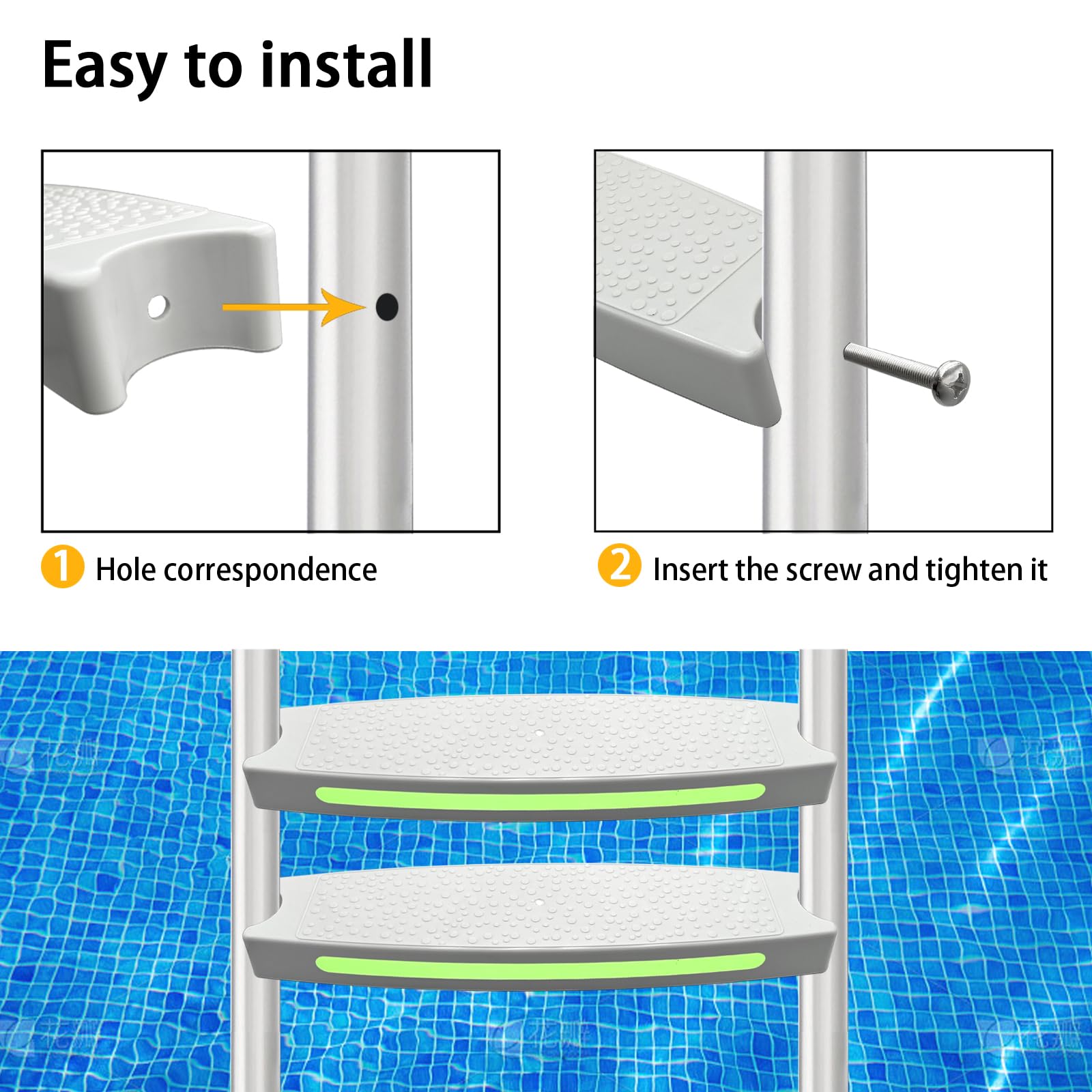 SKARUMMER luminous-strips image highlights night visibility for safer swimming.