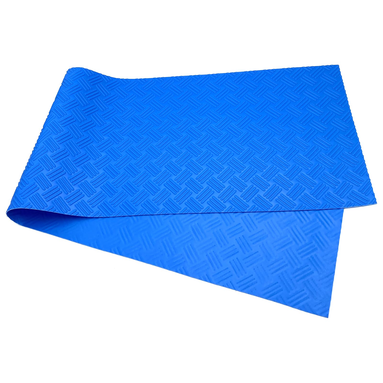 Blue SKARUMMER ladder mat in use for safe pool entry