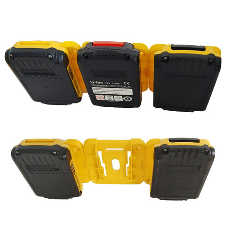 SKCMOX battery holders with screws included enable quick shelf mounting.