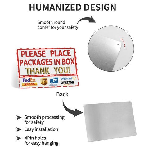 SKDSArts delivery sign on door or wall for simple mounting
