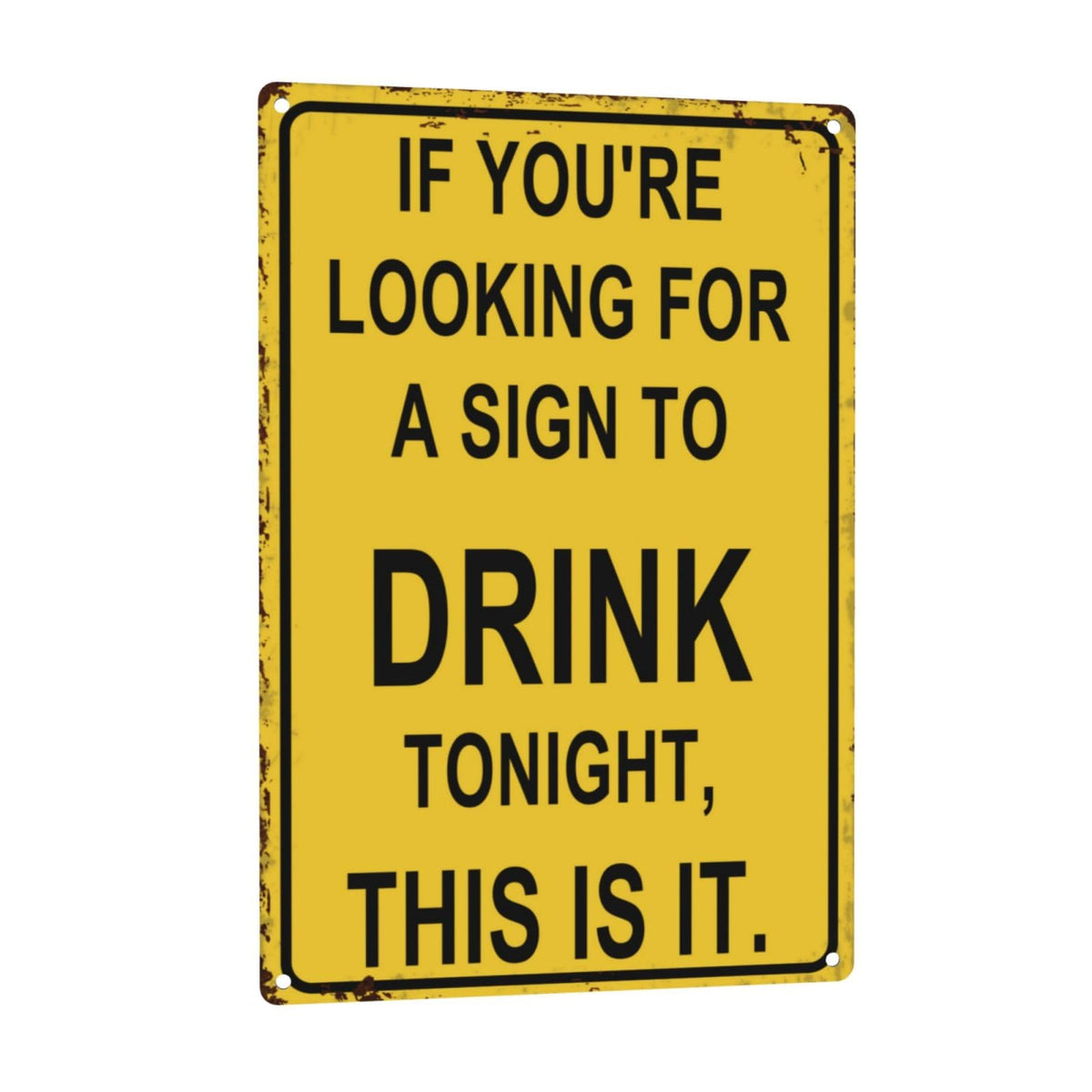 SKDSArts funny bar sign metal wall decor bright colors for home bars.