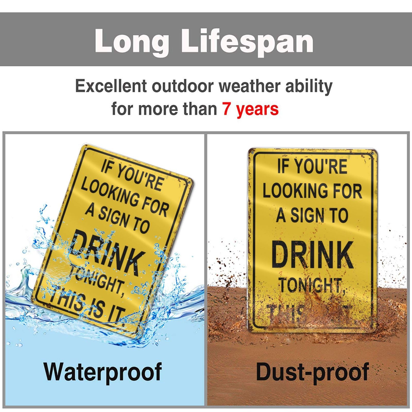 SKDSArts home bar decor metal sign suits living spaces and entertainment rooms.