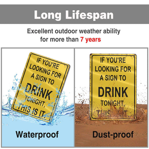 SKDSArts home bar decor metal sign suits living spaces and entertainment rooms.