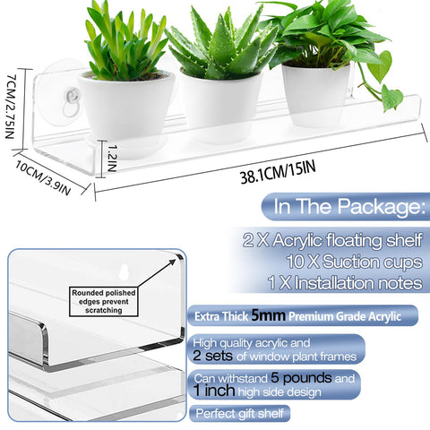 SKEWO window shelf with microgreens thriving toward sunlight, enhanced light exposure