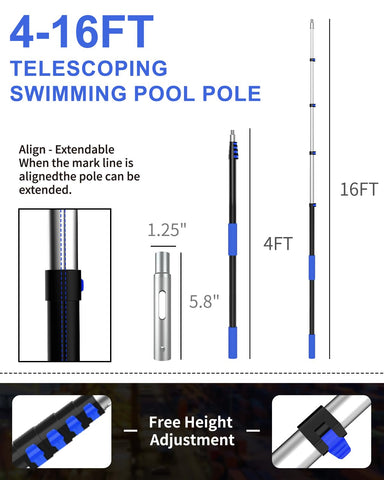 SKGPOLE aluminum construction delivers durable, lightweight performance.