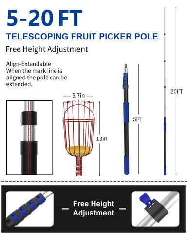 SKGPOLE anti-slip foam grip provides stable control during long picking sessions