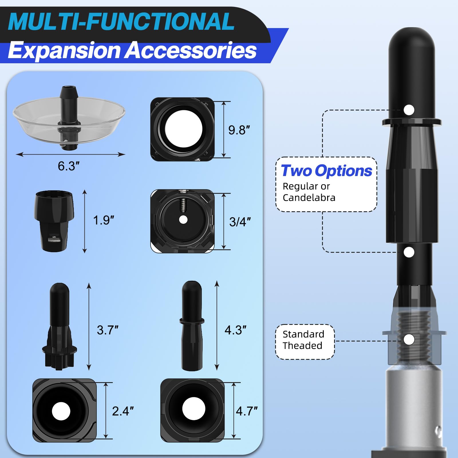 SKGPOLE broken bulb extractor safely grips and removes shards.
