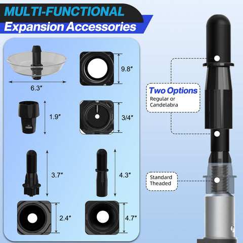 SKGPOLE broken bulb extractor safely grips and removes shards.
