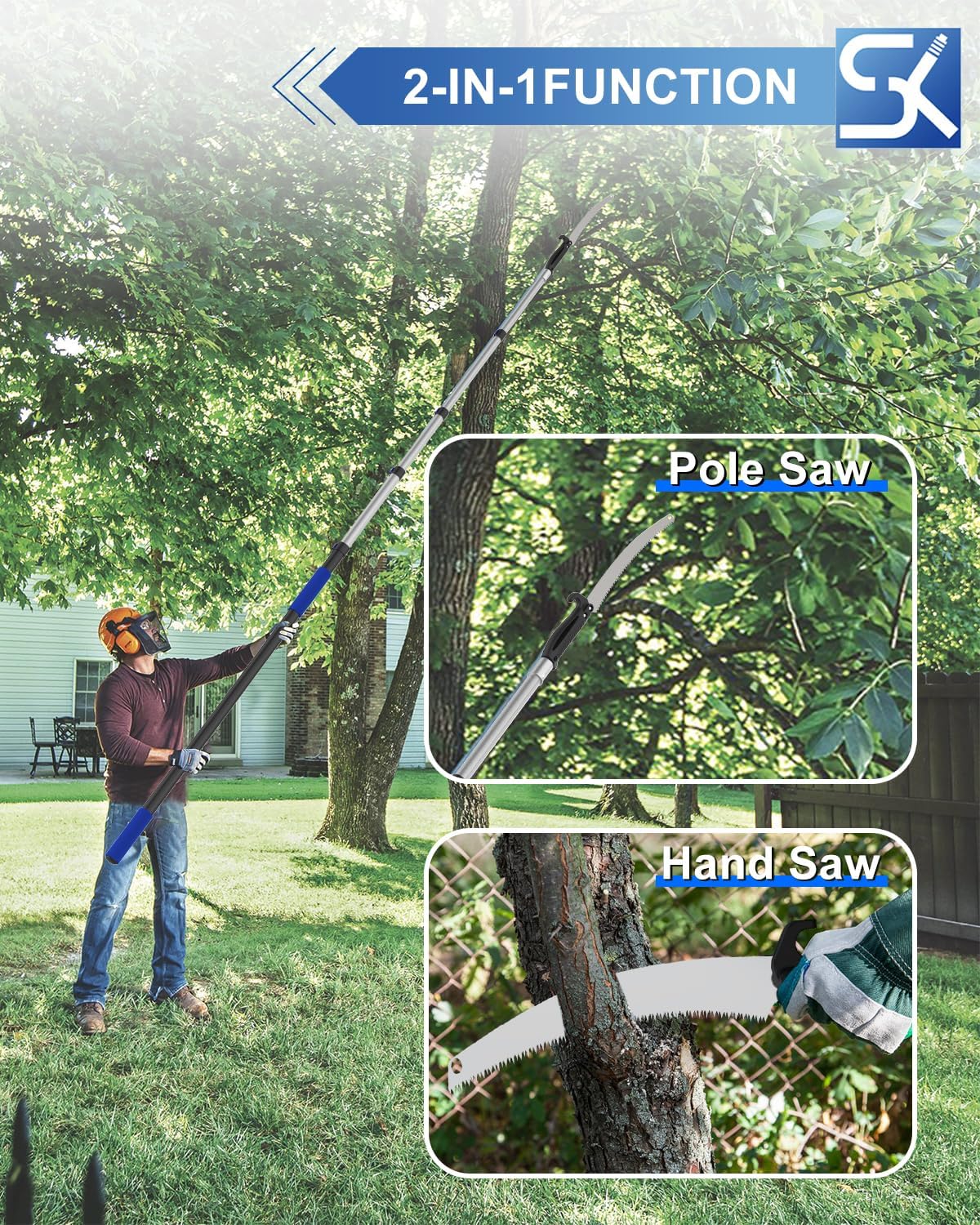 SKGPOLE connection screw ensures a tight, safe joint
