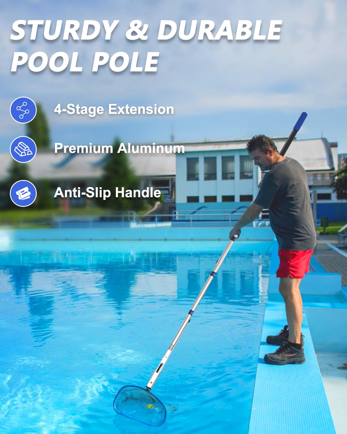 SKGPOLE universal connection 1-1-4 inch enables compatibility with standard accessories.