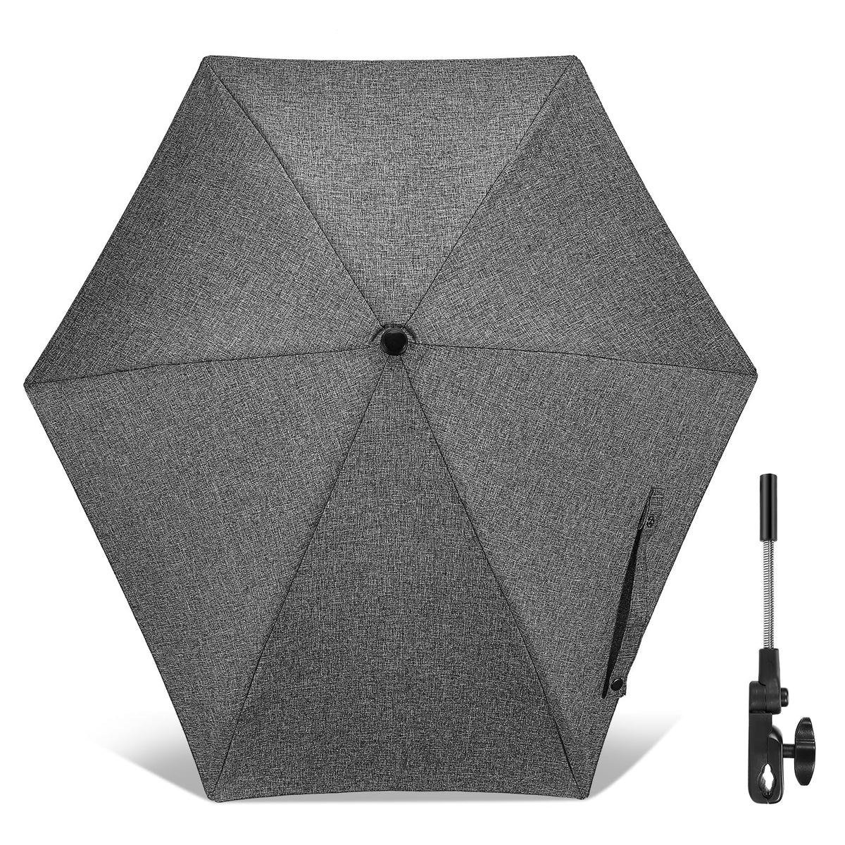 Skibiles chair umbrella 78cm shade protects you from direct sun.