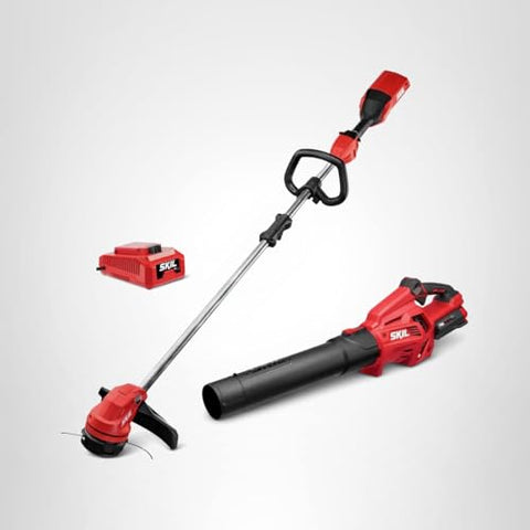Skil CB7478C-11 Battery and charger image showing 2.5Ah pack for longer runtime