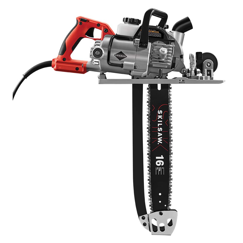 SKIL SPT55-11 16in worm drive self-lubricating chain ensures smooth cuts