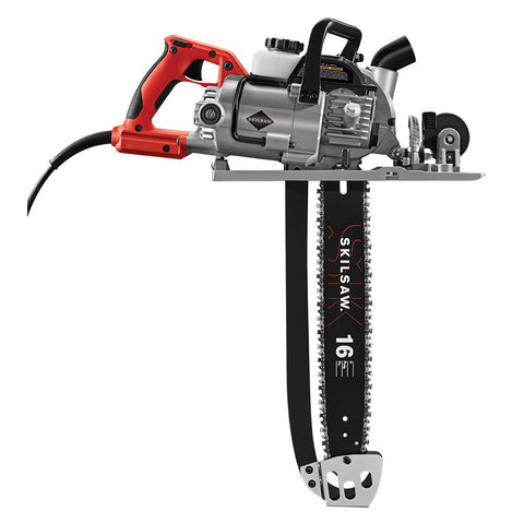 SKIL SPT55-11 16in worm drive self-lubricating chain ensures smooth cuts