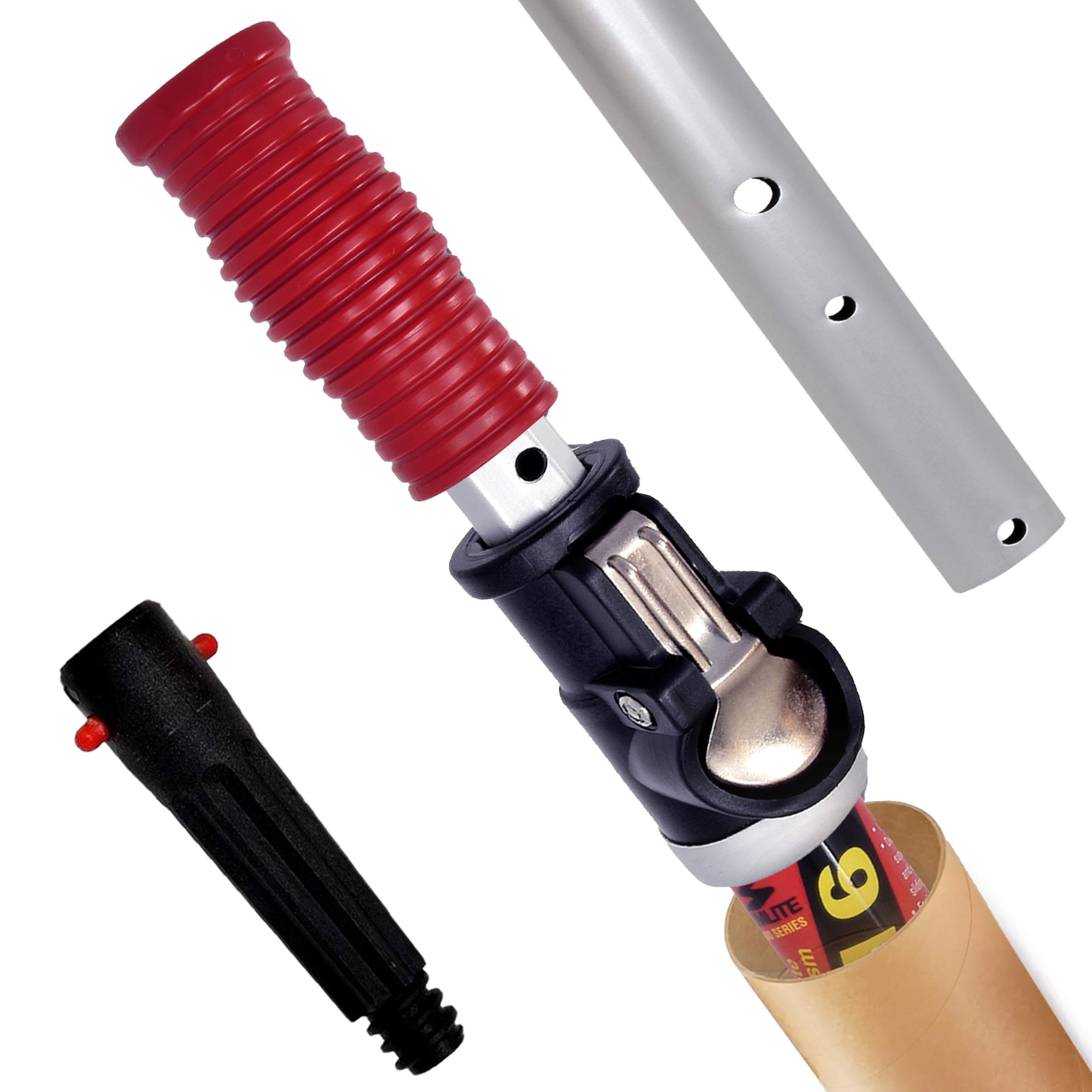 Skimlite Snaplite pole with push button lock for quick adjustments