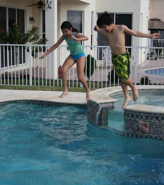 SkimmerMotion Original size 10x10x7 inches fits compact pool spaces.