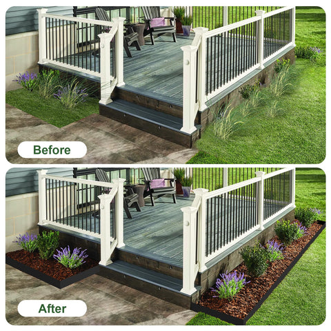 SKWIRRLE landscape border kit helps create polished garden perimeters