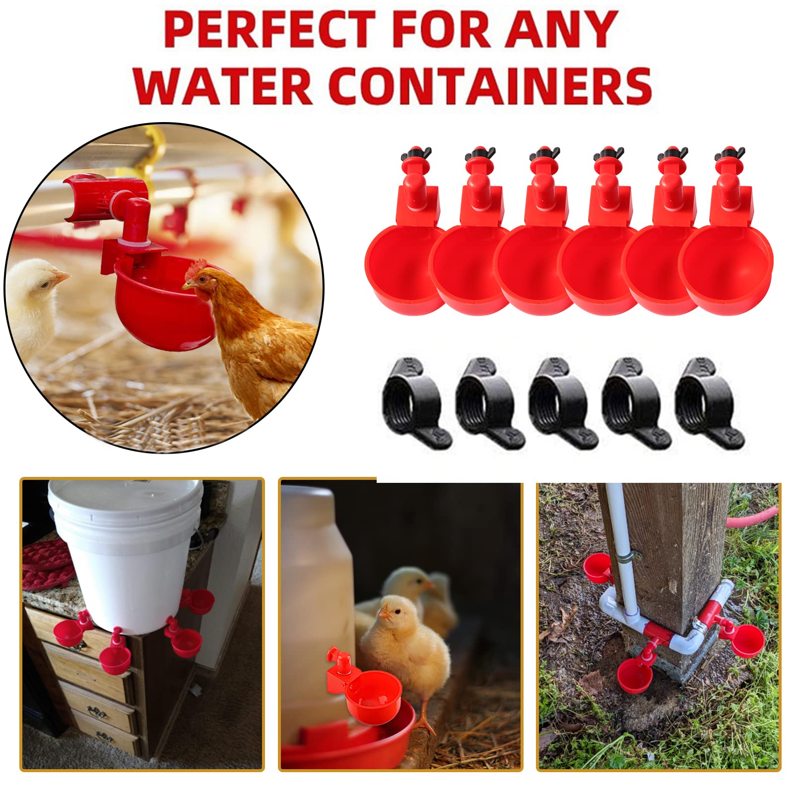 SKWIRRLE 3/8 inch setup uses durable PVC for reliable poultry water supply.