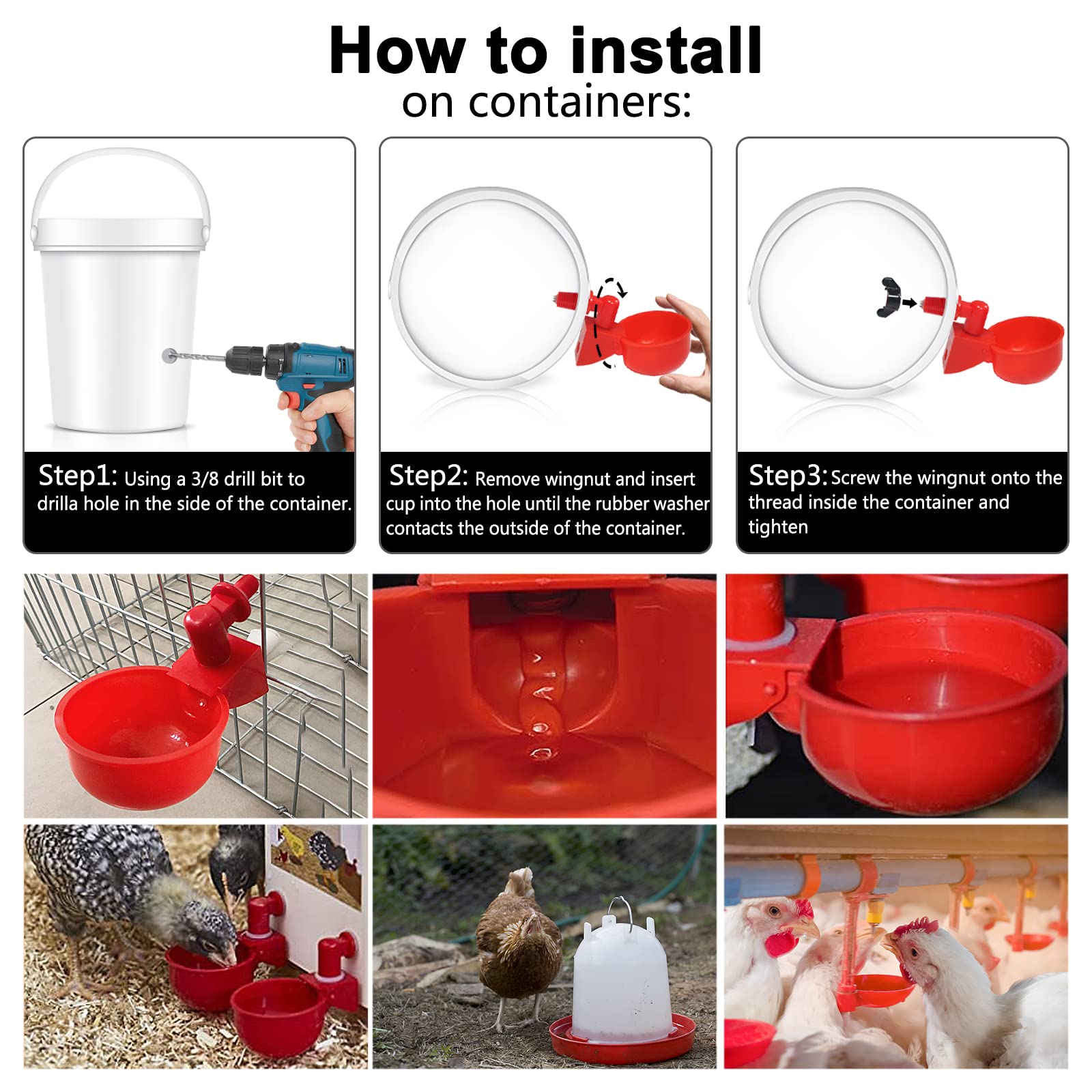 SKWIRRLE water cups are easy to clean and help keep drinking water fresh.