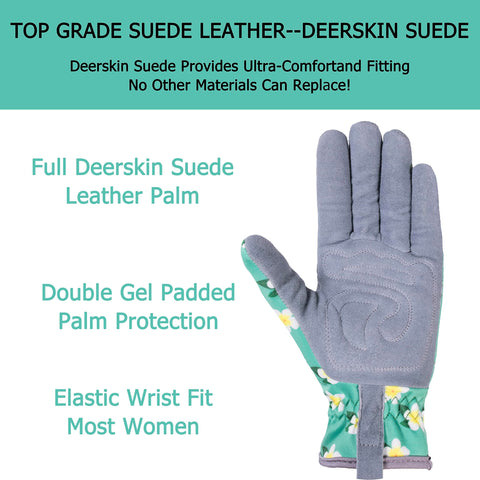 SKYDEER padded palm detail emphasizing impact protection during pruning and mowing