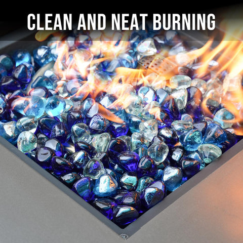 Skyflame Caribbean blue luster closeup highlights vibrant palette for outdoors