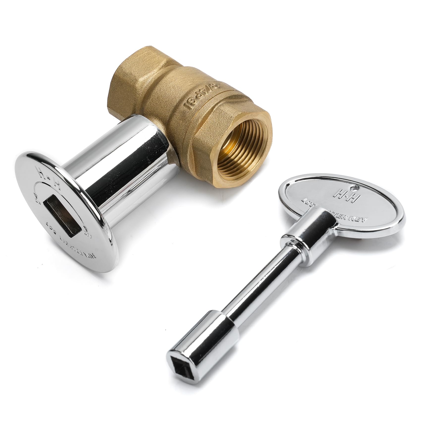 Skyflame 3/4-inch straight gas key valve kit for fire pits with easy control.
