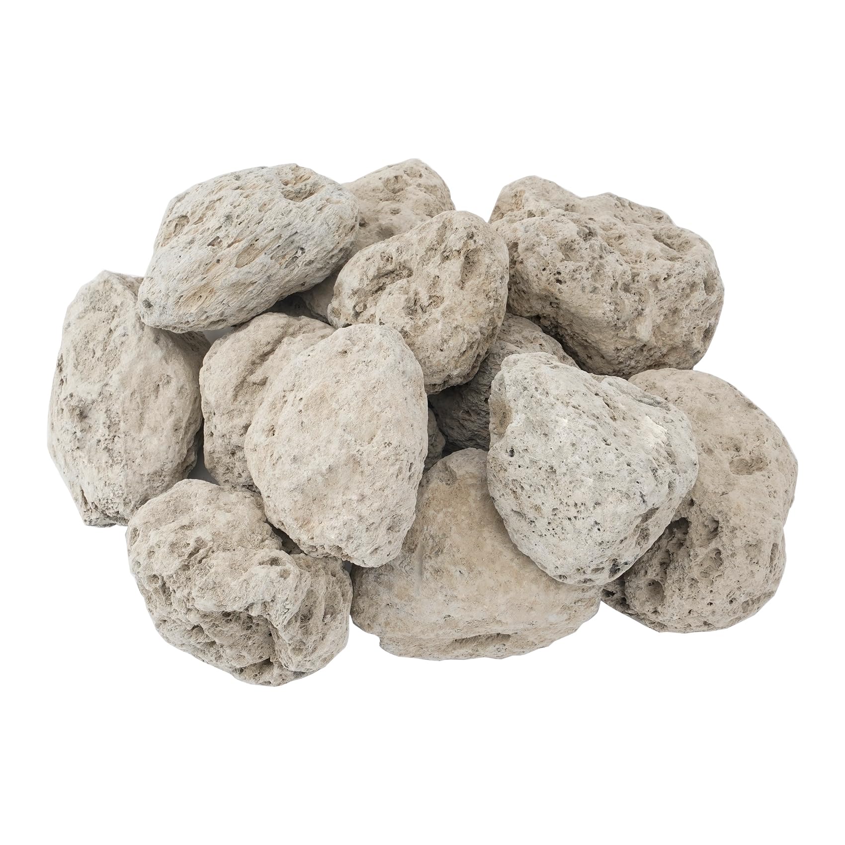 Skyflame lava rock for gas fireplaces, adds natural texture and heat-retentive base.